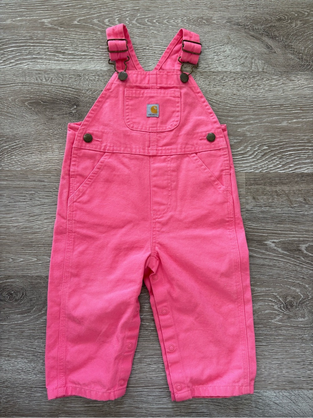 Carhartt Girls Bib Overalls (12m)